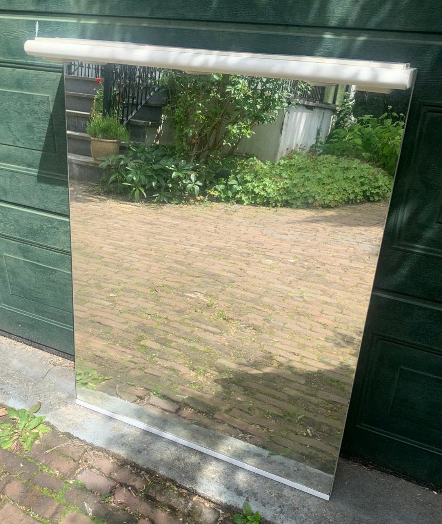 Spiegel met spotjes, Ophalen, Gebruikt, 100 tot 150 cm, 75 tot 100 cm