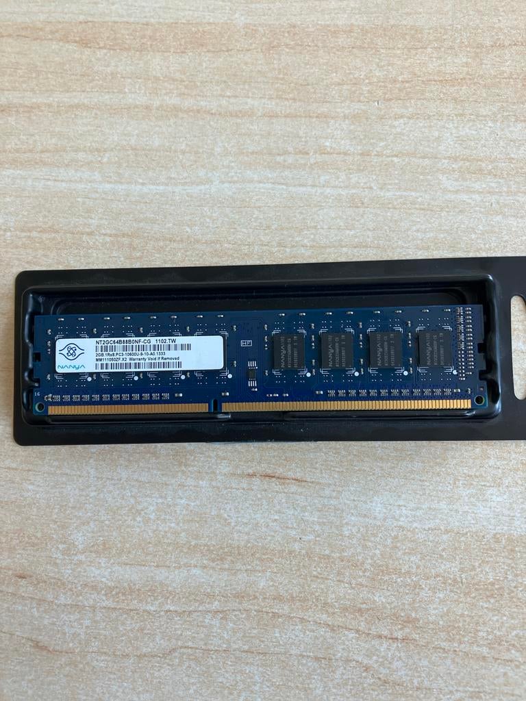 Nanya 2GB DDR3 RAM Geheugenmodule, Computers en Software, RAM geheugen, Zo goed als nieuw, Desktop, 2 GB, DDR3, Verzenden
