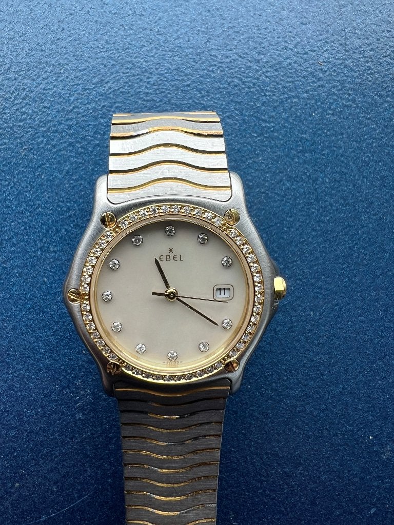 Ebel Briljant Goud staal Unisex 36 cm Nieuwstaat, Sieraden, Tassen en Uiterlijk, Horloges | Dames, Overige merken, Overige materialen