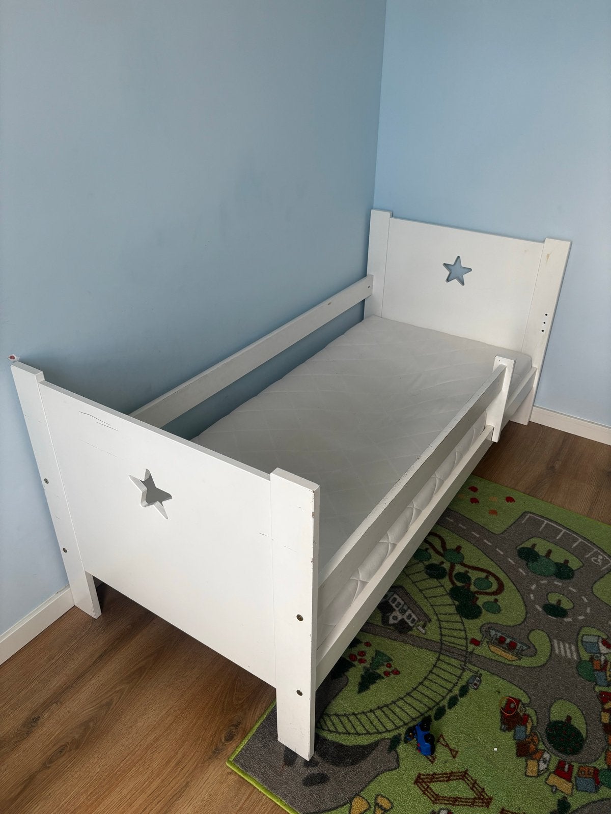 Wit kinderbed 160*70cm, Ophalen, Gebruikt, Wit, 190 cm of minder