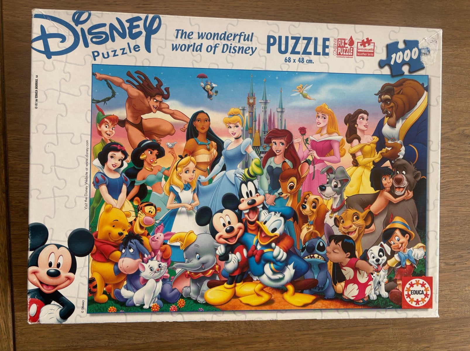 Disney puzzel 1000 stukjes, Hobby en Vrije tijd, Denksport en Puzzels, Ophalen of Verzenden, 500 t/m 1500 stukjes, Zo goed als nieuw