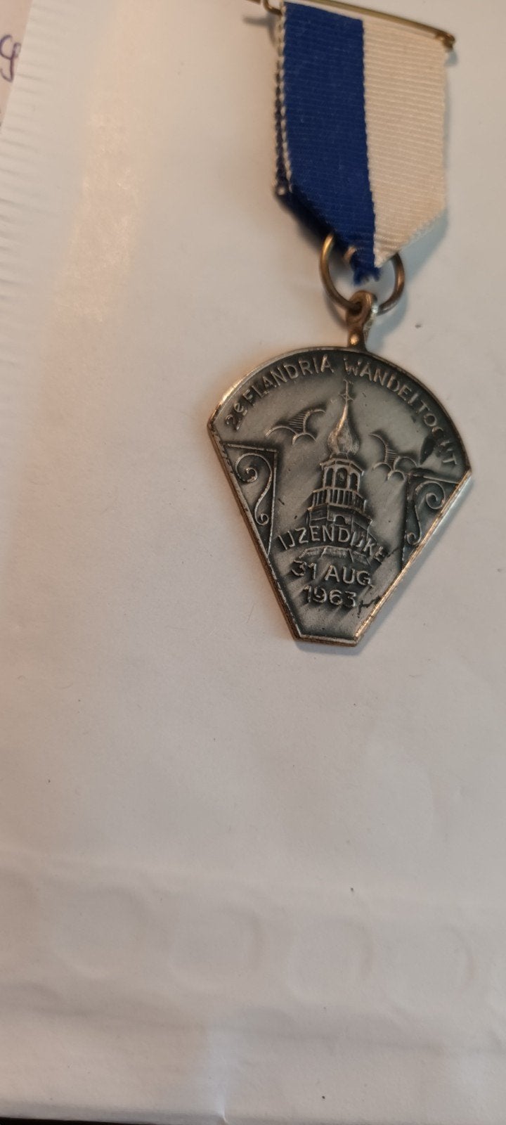 Zilveren Zeelandia Wandeltocht IJzendijke Medaille 1963, Ophalen of Verzenden