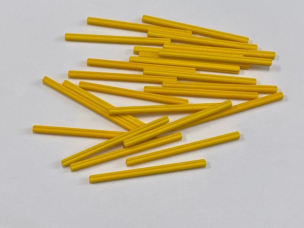 Partij 25x nieuwe gele Lego axle 9L, Overige thema's, Lego, Nieuw, Ophalen of Verzenden