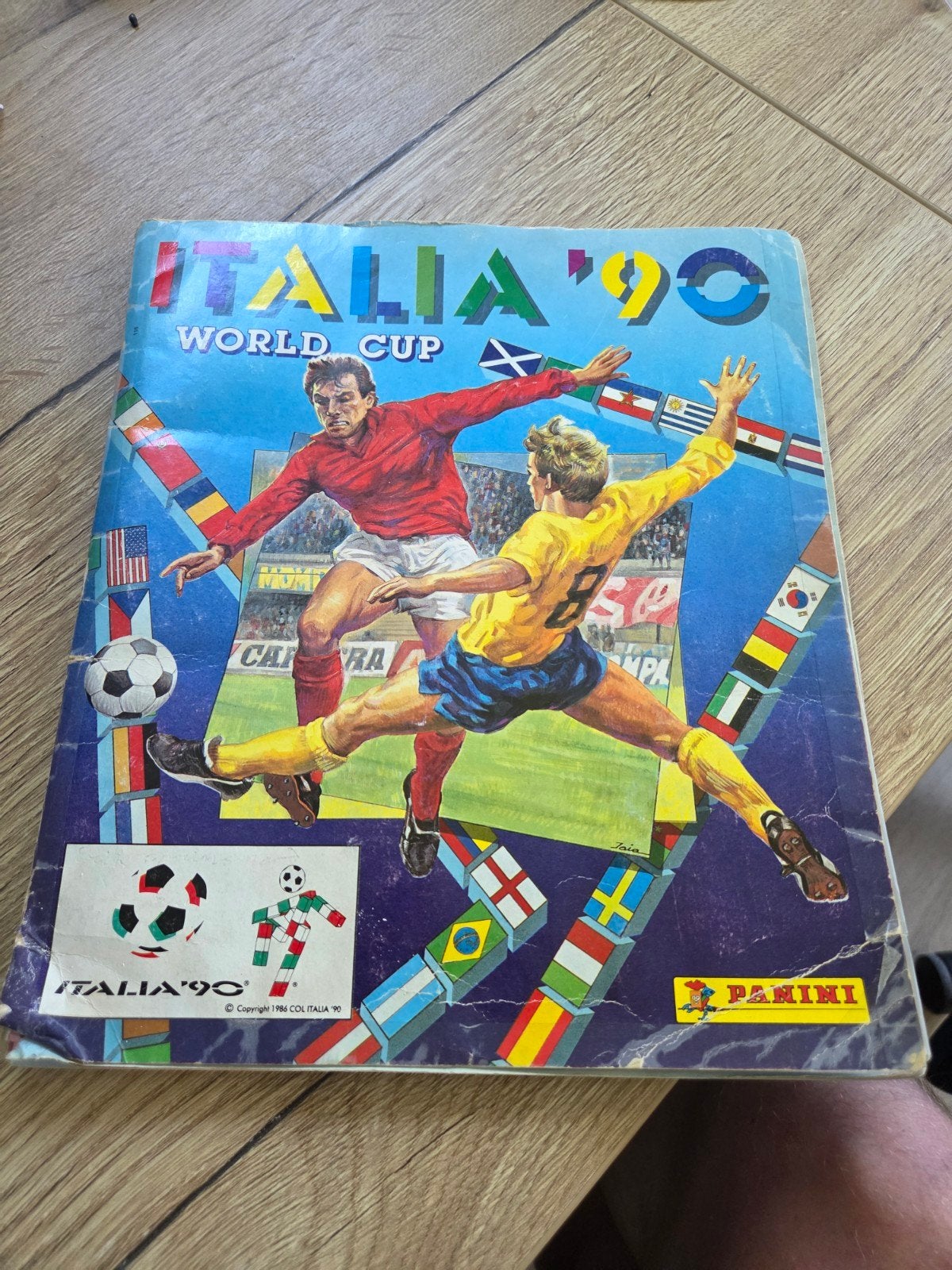 panini world cup voetbalplaatjesboek 1990, Ophalen, Gebruikt