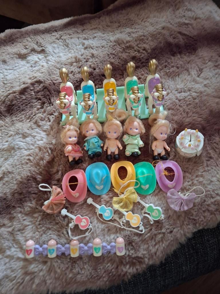 Vintage Quints poppetjes met accessoires, Ophalen of Verzenden, Gebruikt, Overige typen