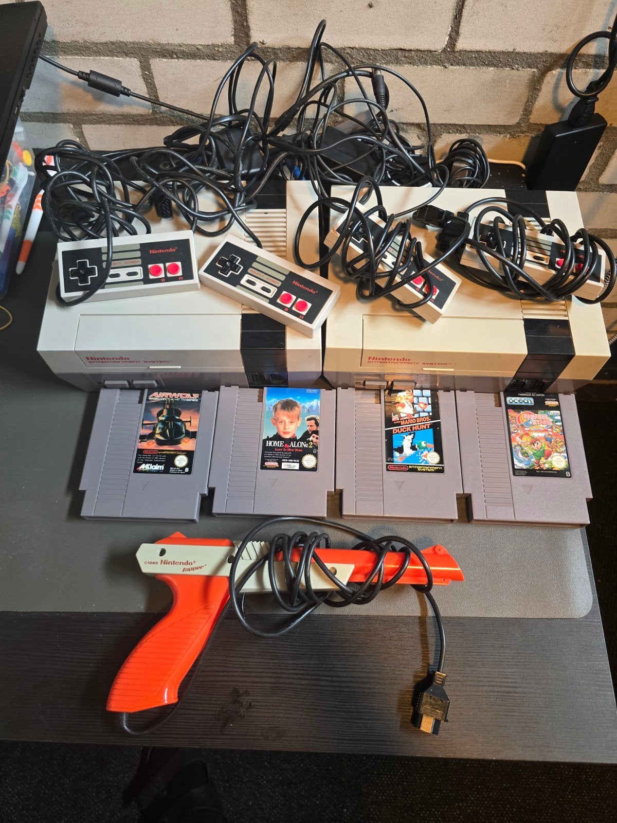 2X NES met spellen en Zapper, 2 spelers, Ophalen of Verzenden, Vanaf 3 jaar