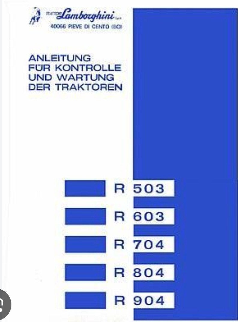 Gezocht: Werkplaatshandboek Lamborghini R 603 (Nederlands), Ophalen of Verzenden, Overige merken