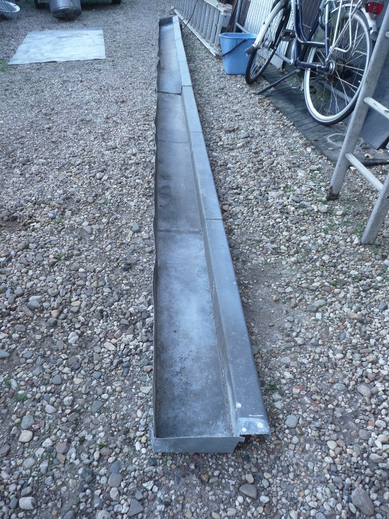 Zinken regengoot 6 meter, Doe-het-zelf en Verbouw, Buizen en Afvoer, Ophalen, Gebruikt, 4 tot 6 meter, Zink