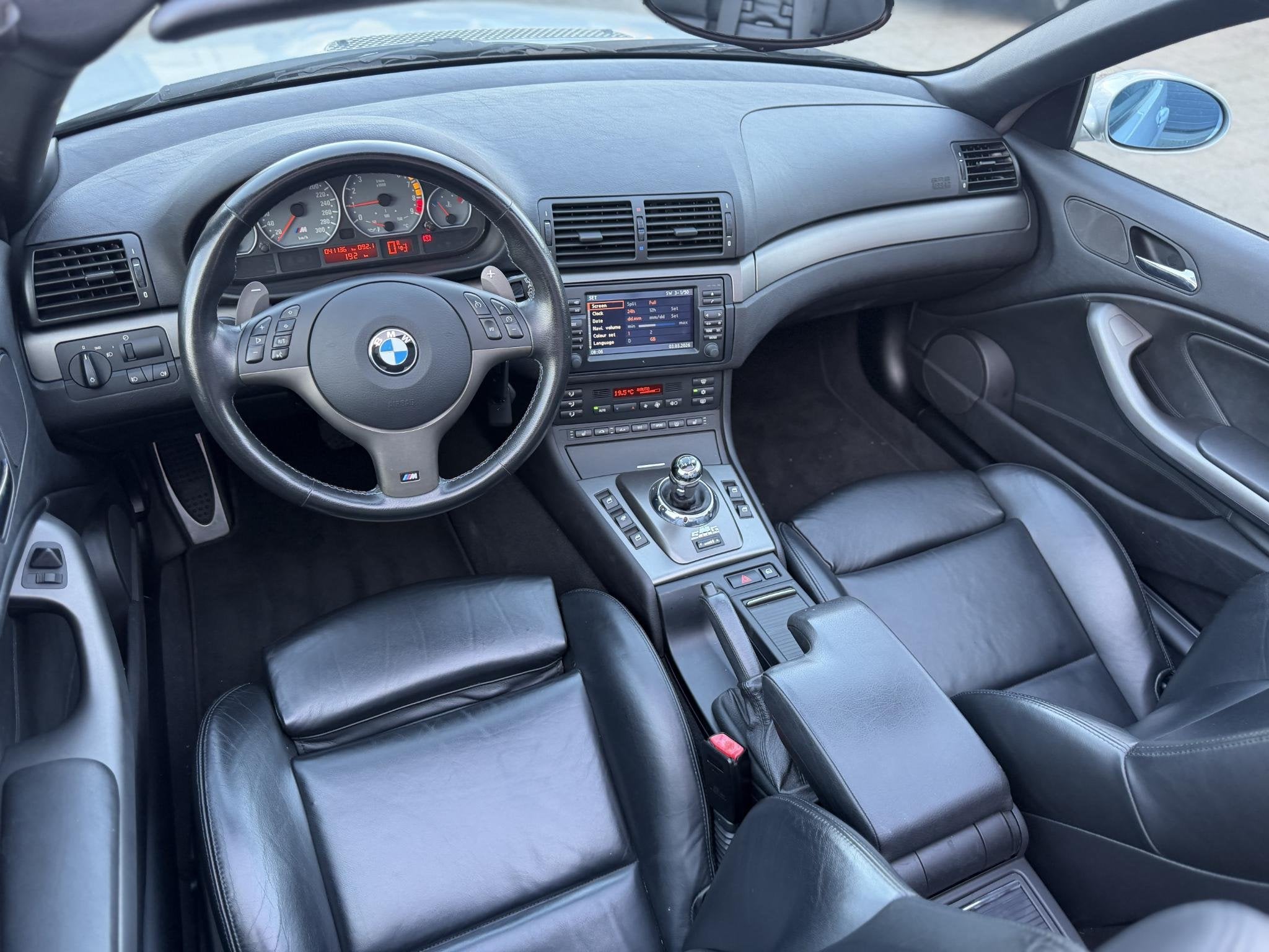 BMW 3-serie Cabrio M3 SMG 41136km!, Auto's, BMW, Achterwielaandrijving, Gebruikt, Zwart, Stoelverwarming
