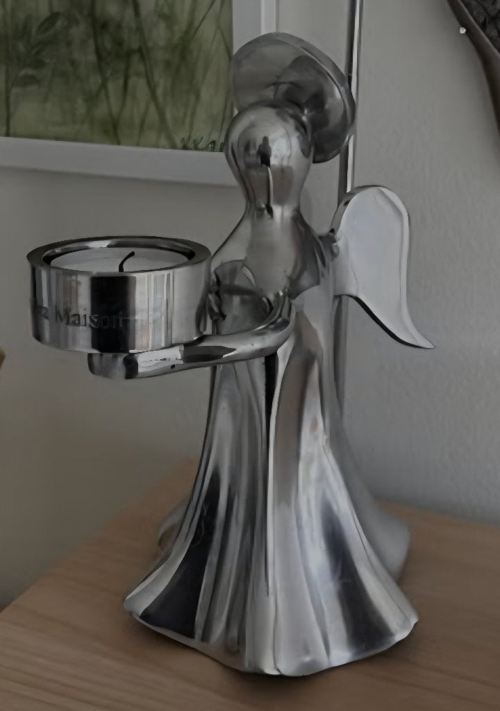 Zgan   riviera maison  engel   waxine licht houder, Huis en Inrichting, Woonaccessoires | Kandelaars en Kaarsen, Ophalen of Verzenden