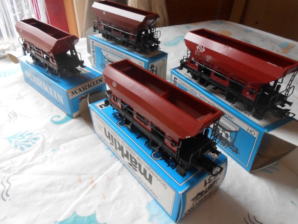 Märklin 4631 3x en 4641 1x,  4 zelflossers in ovp als nieuw, Wisselstroom, Treinset, Analoog, Ophalen of Verzenden
