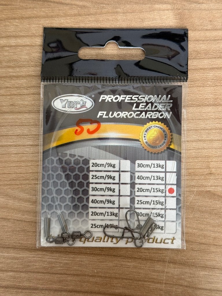 YFK Professional Leader Fluorocarbon – 20 cm / 15 kg, Nieuw, Ophalen of Verzenden, E, E