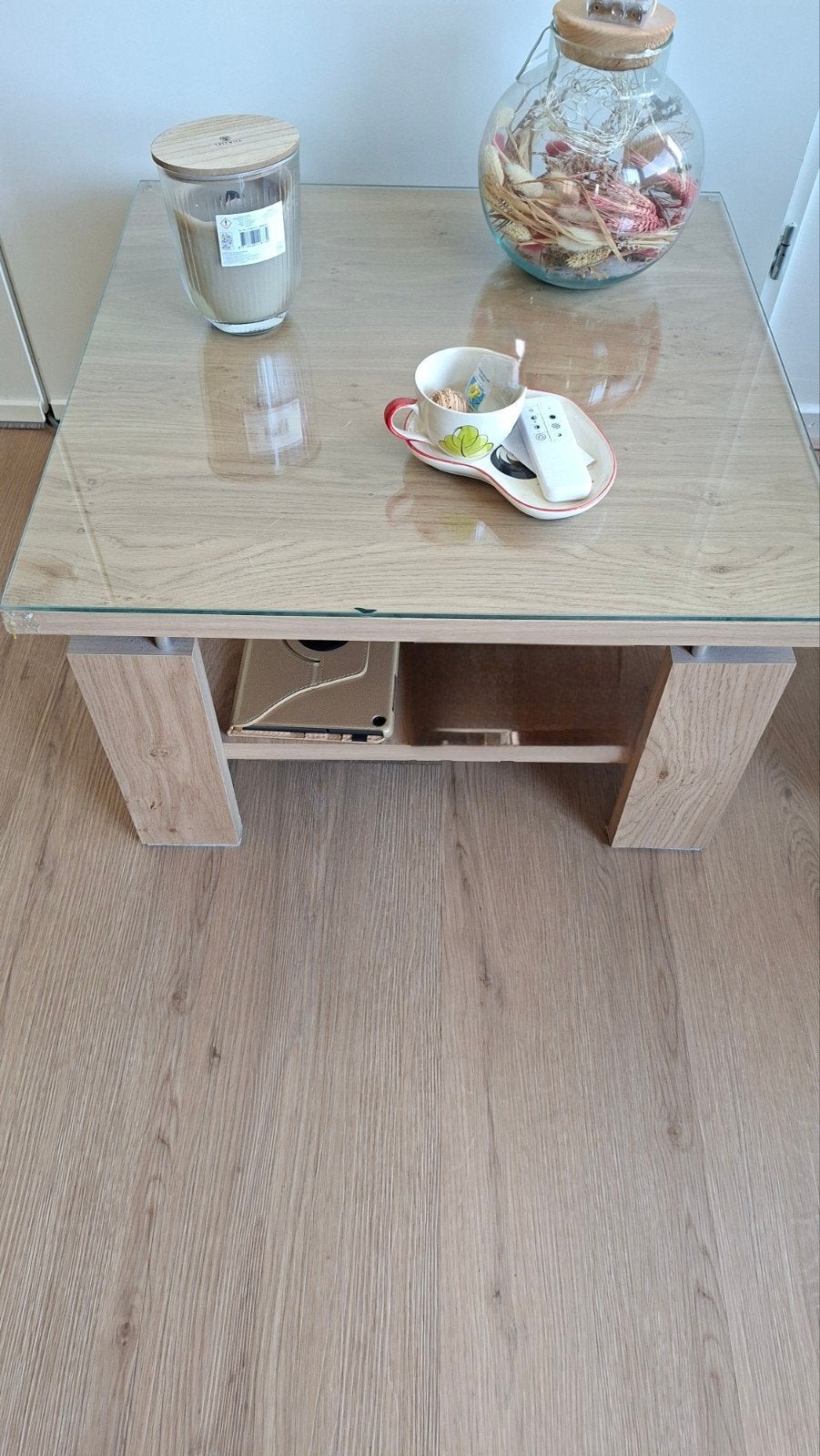Bijzettafeltje, Ophalen, Minder dan 45 cm, Gebruikt, Vierkant