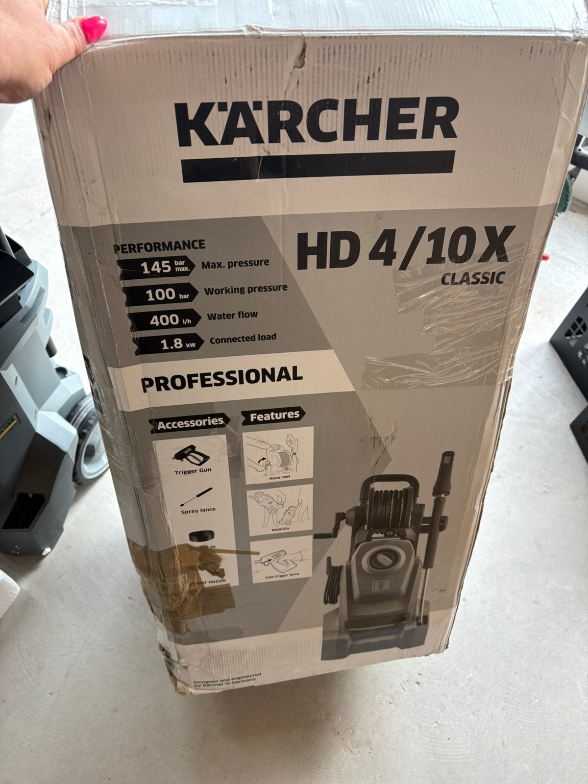 Foto 9 van Nieuwe Kärcher Professional HD4/10X Classic hogedrukreiniger