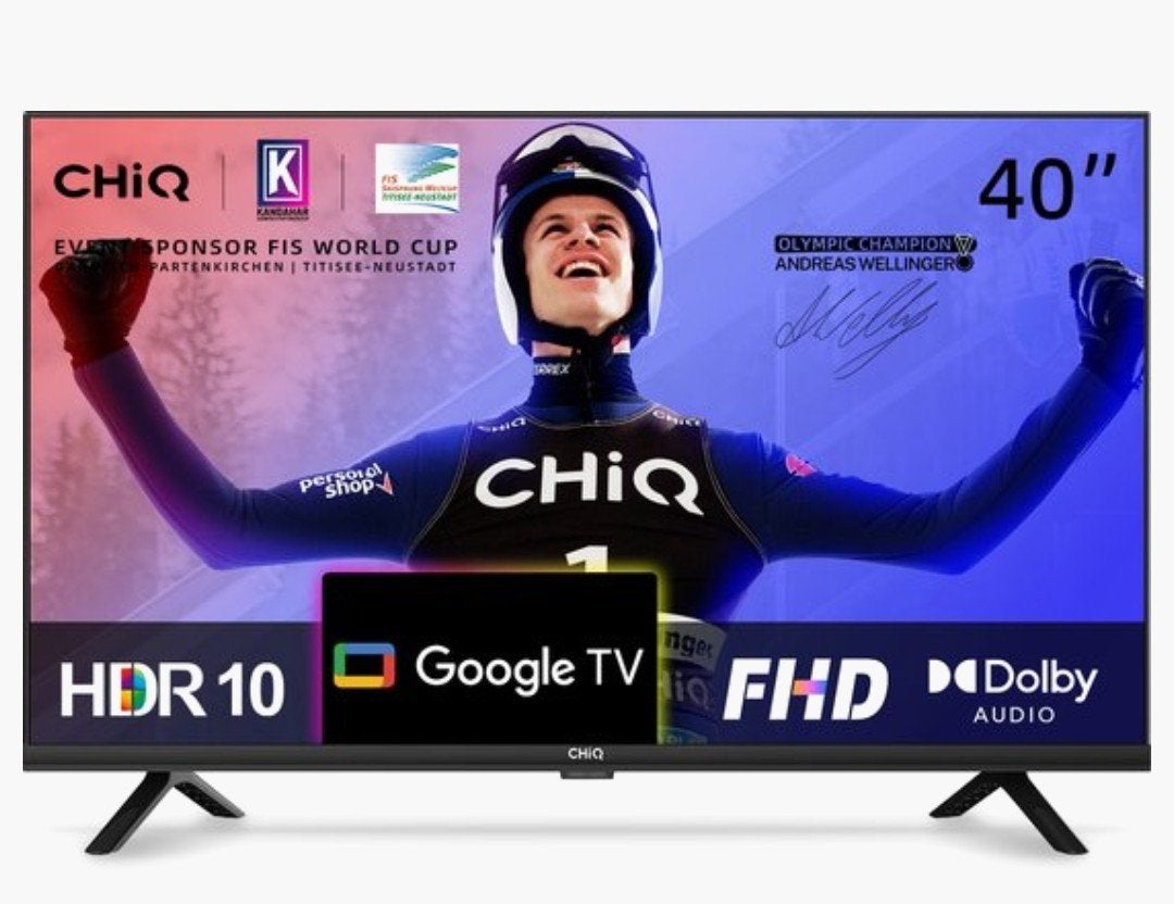 CHiQ 40 inch Full HD Google TV (2023 model), LED, 50 Hz, Zo goed als nieuw, 40 tot 60 cm