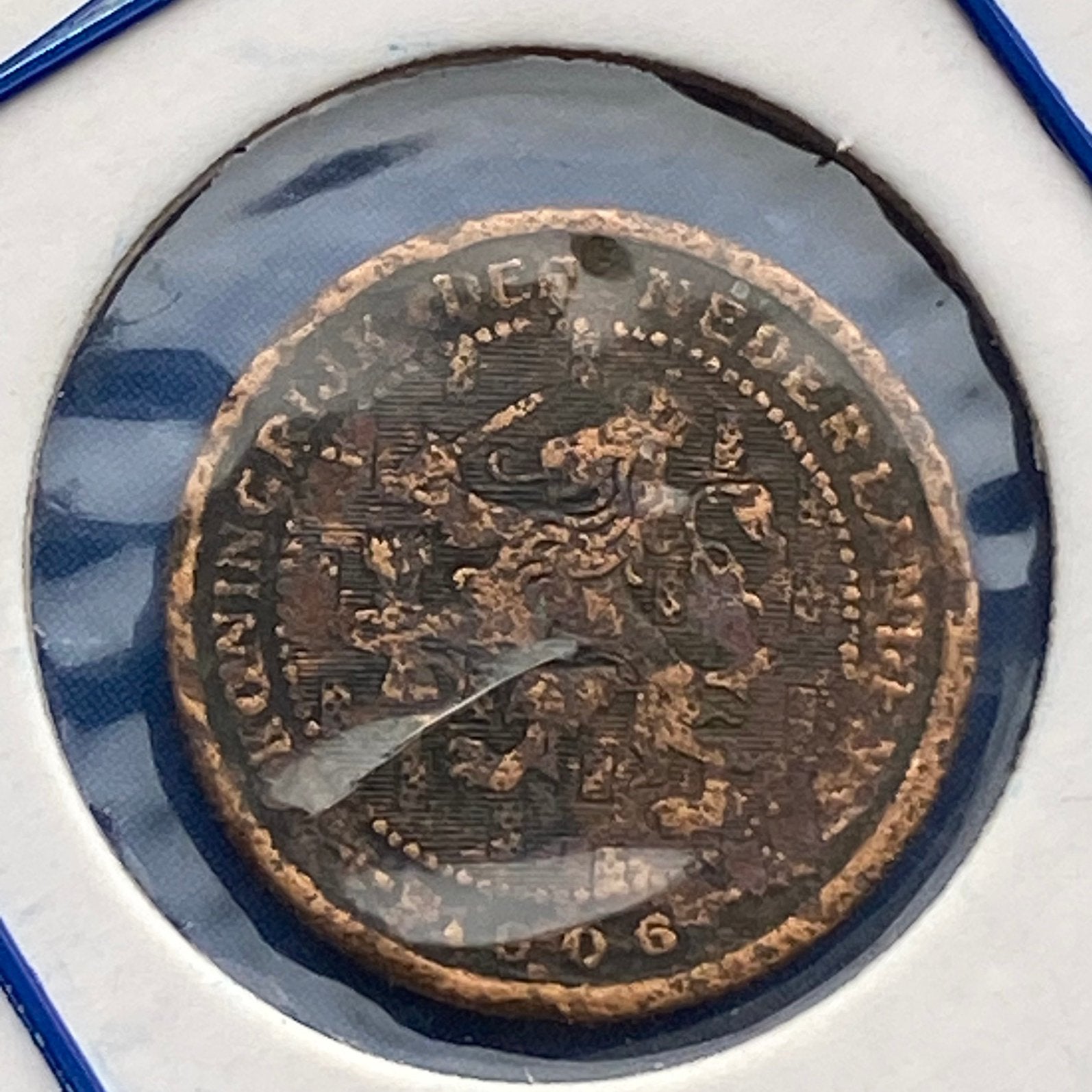 1/2 - Halve Cent uit 1906 van Wilhelmina, Verzenden, Koningin Wilhelmina, Overige waardes, Losse munt