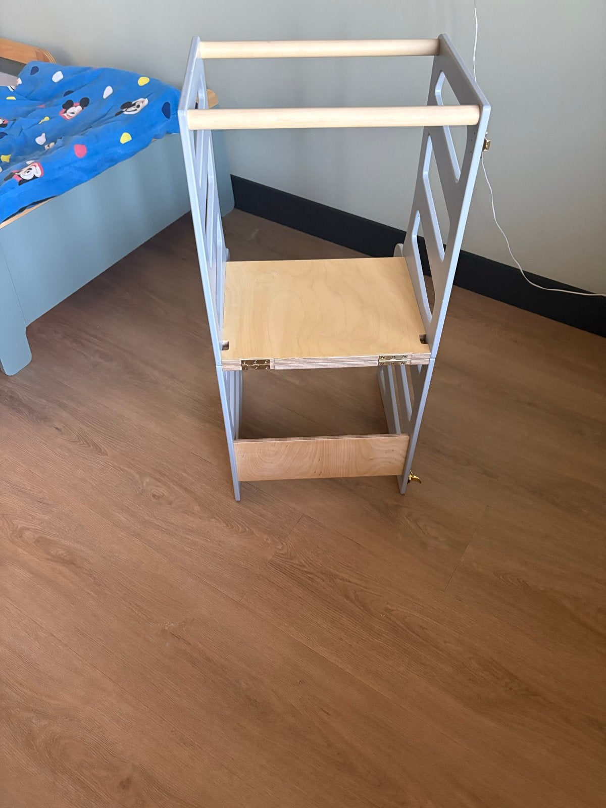 Foto 4 van Modulair Kidsmeubel: Keukenkruk, Bureau & Glijbaan - Lichtgr