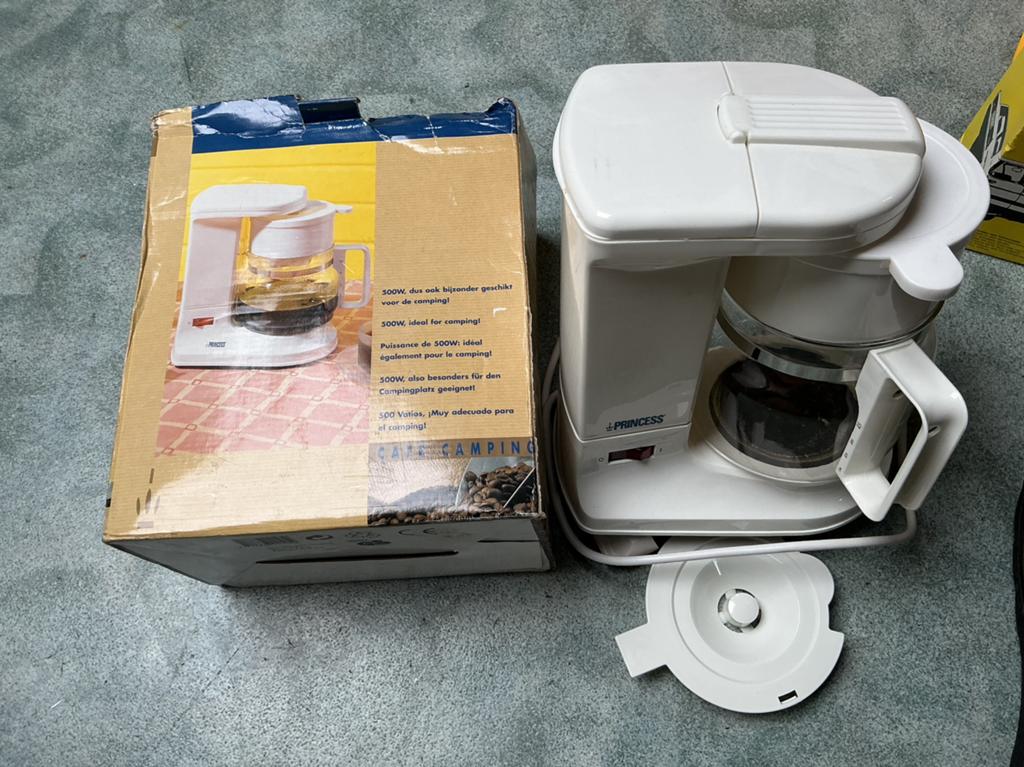 Princess Safe Camping Koffiezetapparaat 500W, Caravans en Kamperen, Ophalen of Verzenden, Zo goed als nieuw