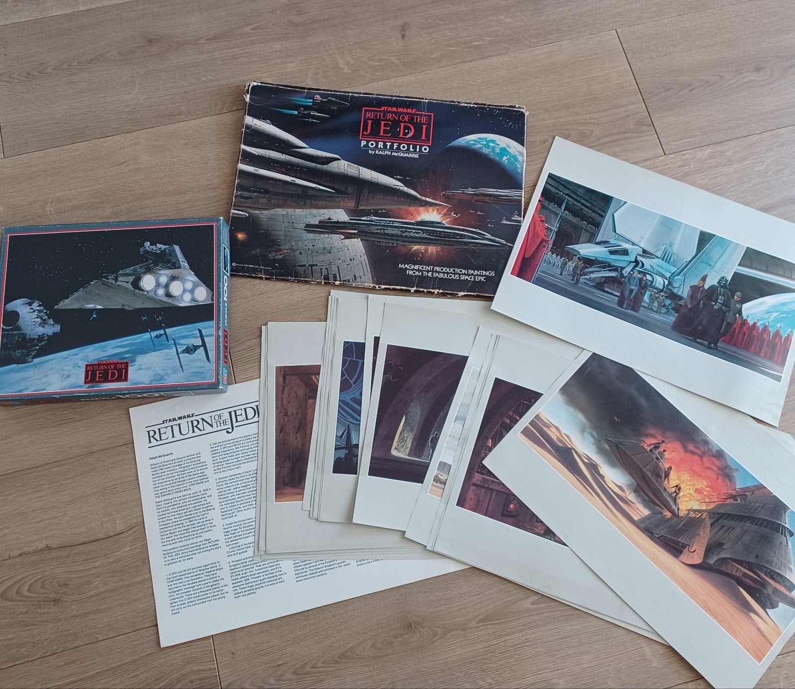 Star wars vintage portfolio compleet + puzzel compleet, Ophalen of Verzenden, Actiefiguurtje