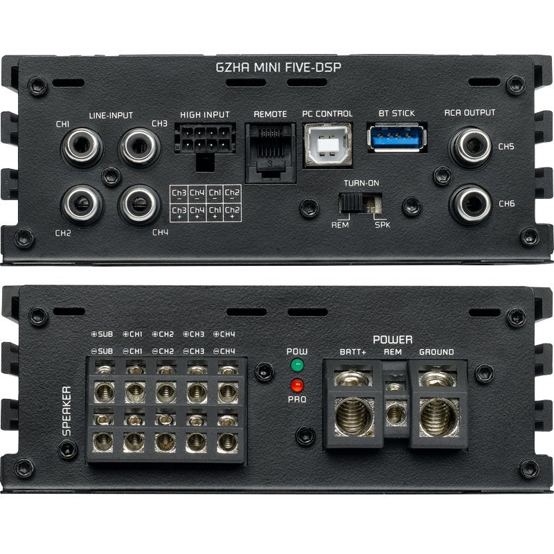Ground Zero GZHA MINI-FIVE DSP 5 kanaals class D versterker, ., Nieuw, Ophalen of Verzenden, .