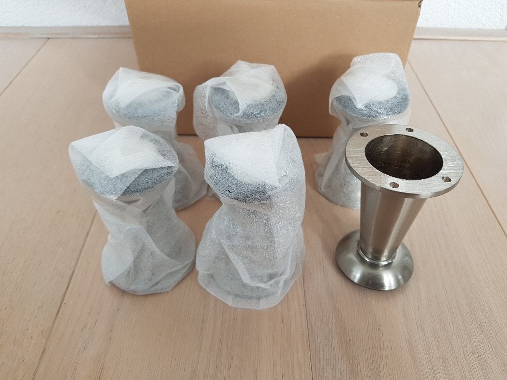 6 Meubelpootjes verstelbaar leuk voor onder een Ikea kast, Ophalen of Verzenden, Zo goed als nieuw, Minder dan 150 cm, Minder dan 25 cm