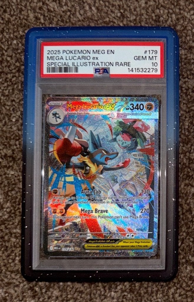 Mega Lucario ex #179 PSA 10, Ophalen of Verzenden, Nieuw, Losse kaart