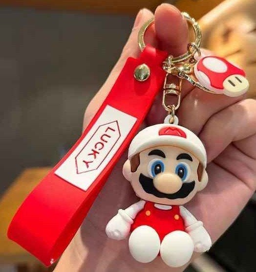 Super Mario sleutelhanger met Lucky bandje, Ophalen of Verzenden, Nieuw, Knuffel of Figuurtje