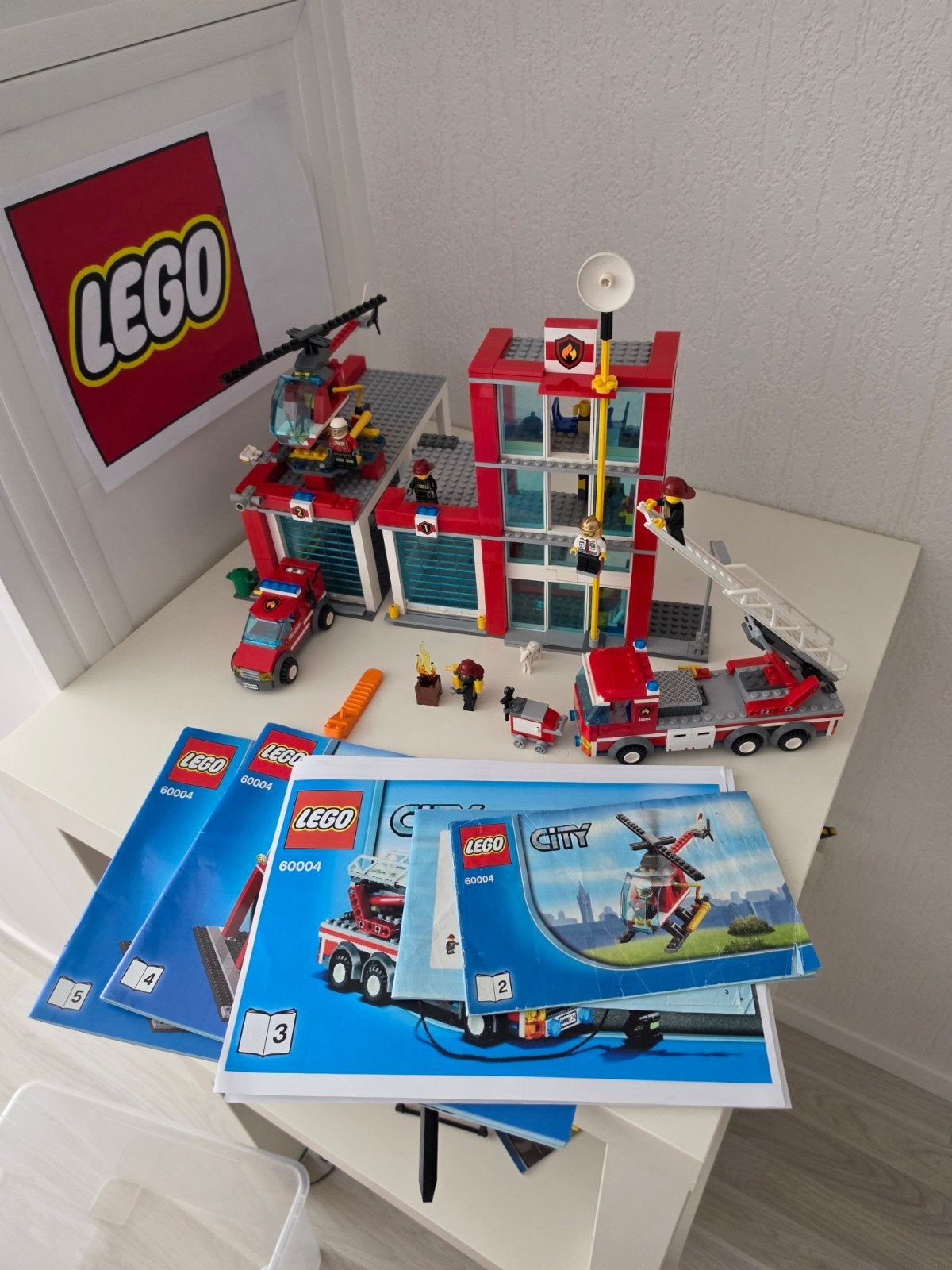 Lego City Brandweerkazerne 60004, Ophalen of Verzenden, Gebruikt