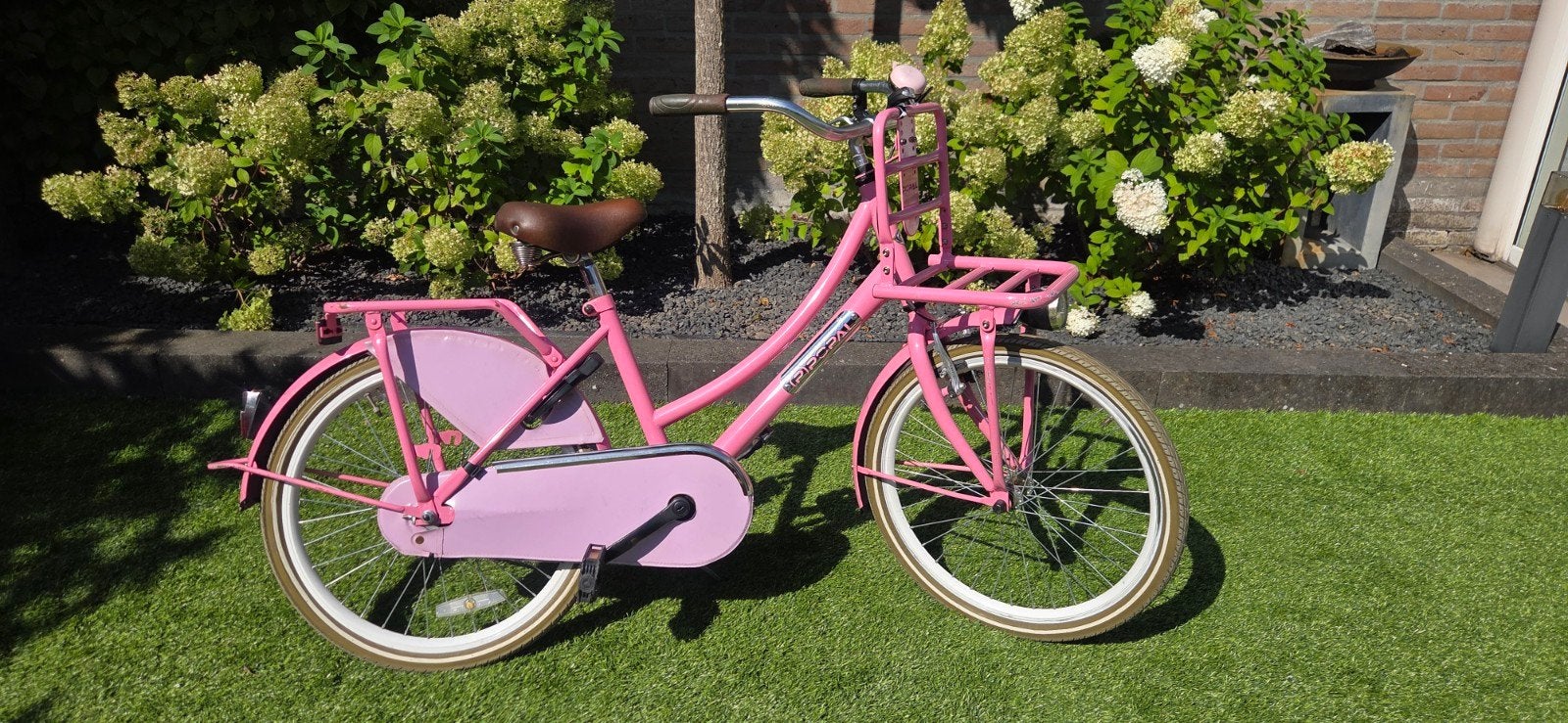 Popal Transportfiets Roze 22 inch - Gebruikt, Ophalen, Terugtraprem, 20 inch of meer, Popal transport fiets