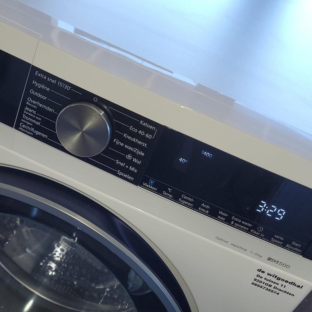 Siemens iQ500 Wasmachine - 9 kg, verkocht, Witgoed en Apparatuur, Wasmachines, 1200 tot 1600 toeren, 8 tot 10 kg, Ophalen of Verzenden