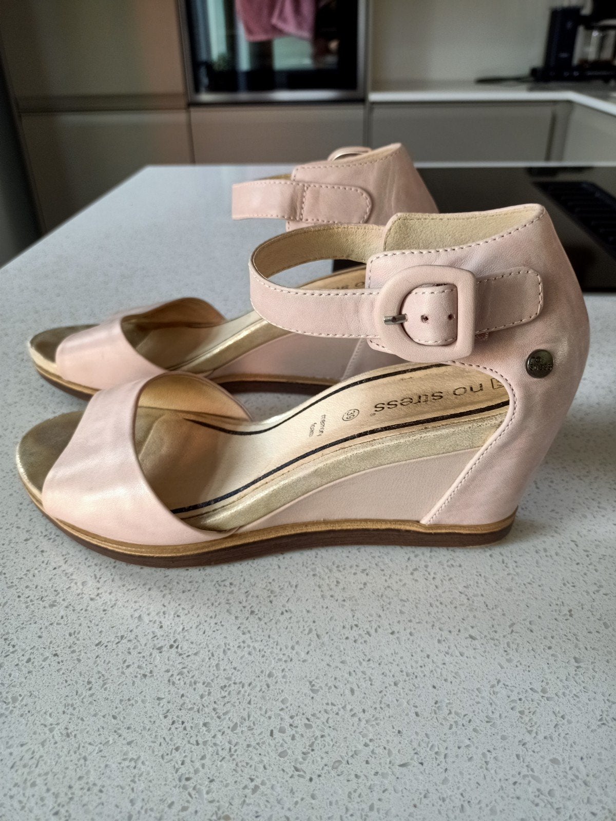 No Stress sleehak sandalen - Maat 39 - Roze, Kleding | Dames, Roze, No Stress, Gedragen, Sandalen of Muiltjes