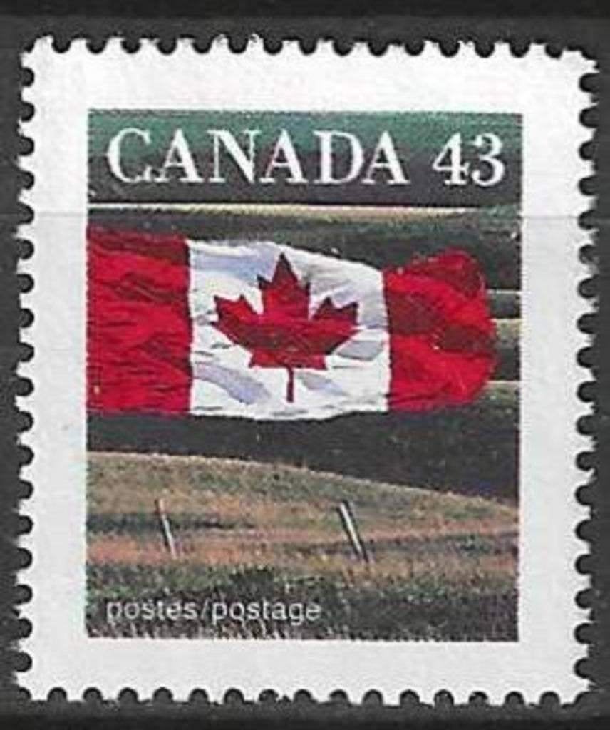 Canada 1992 - Yvert 1298 - Canadese vlag en de prairie (ZG), Verzenden, Postfris, Noord-Amerika