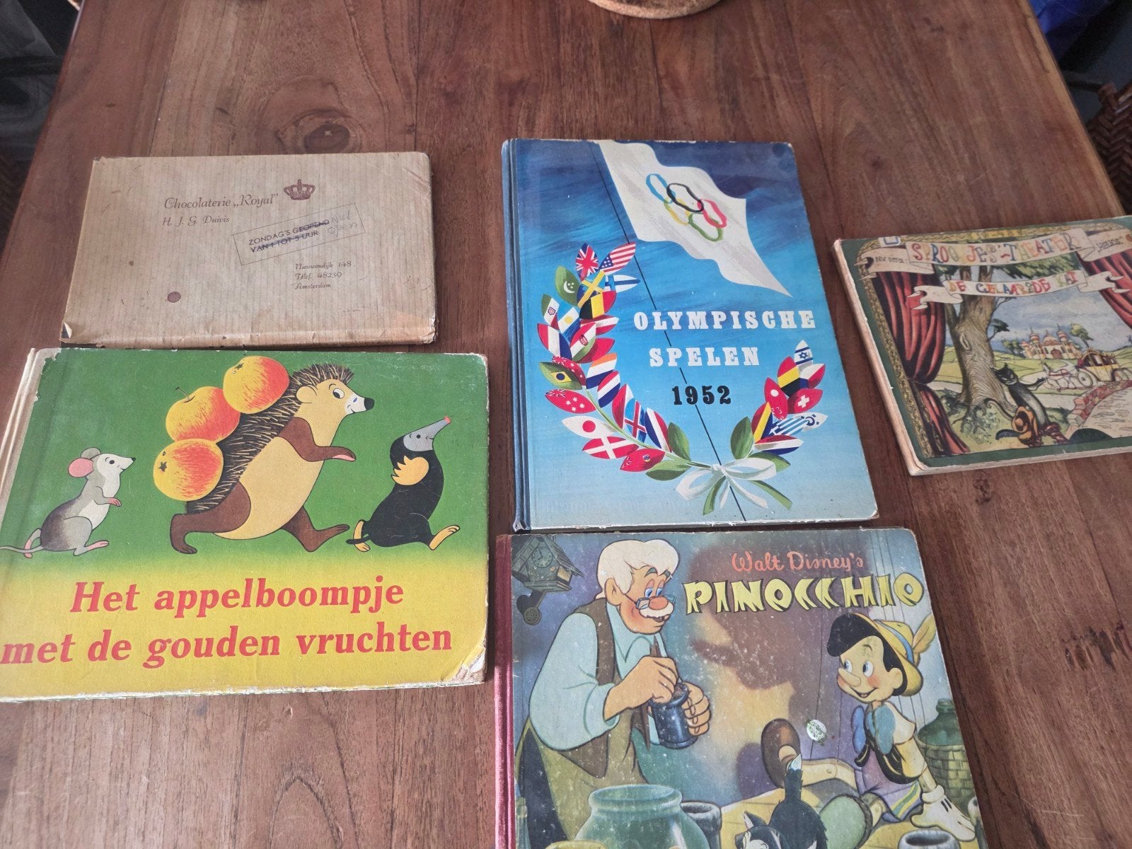 Vintage Boeken: Sprookjes, Olympische Spelen Jaren '40/'50, Ophalen of Verzenden, Diverse