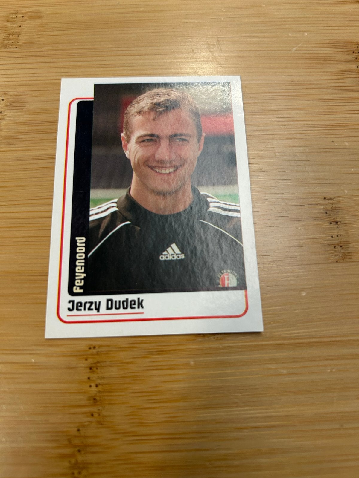 Panini Voetbal 99 Sticker Jerzy Dudek Feyenoord, Ophalen of Verzenden, Zo goed als nieuw, Sticker
