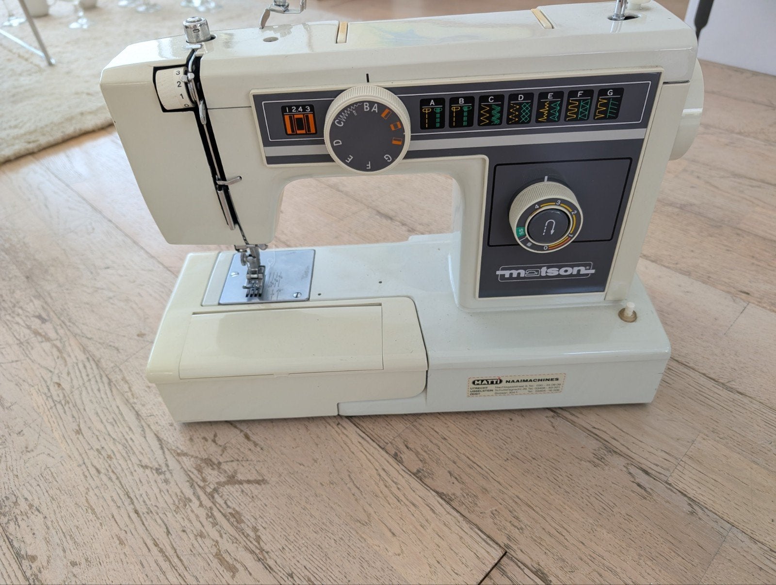 Matson Naaimachine met hoes - Vintage, Ophalen of Verzenden, Gebruikt, Naaimachine, Overige merken