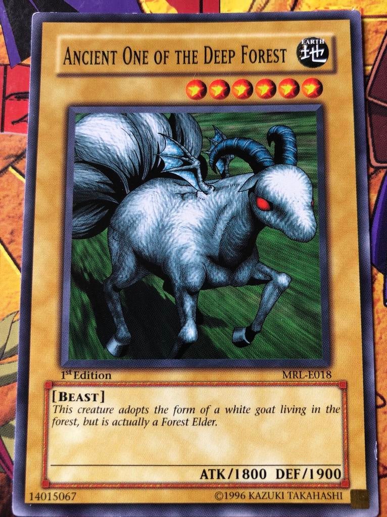Yu-Gi-Oh! Ancient One of the Deep Forest MRL 1st Edition !, Ophalen of Verzenden, Zo goed als nieuw, Losse kaart