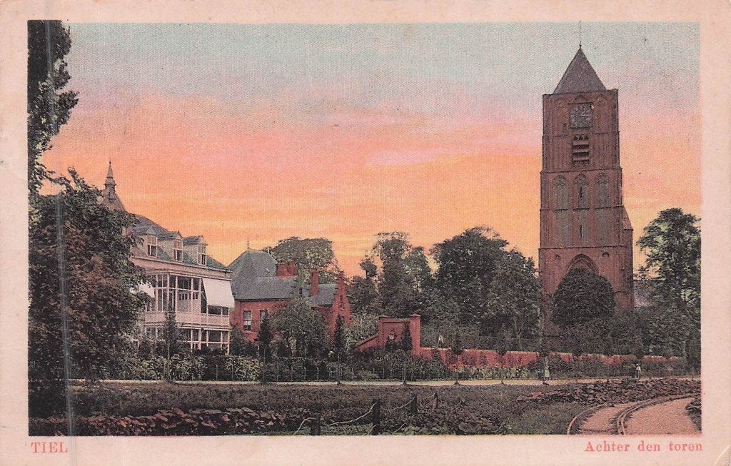 Tiel - Achter den Toren (gel. 1916), Ophalen of Verzenden, Voor 1920, Gelopen, Gelderland