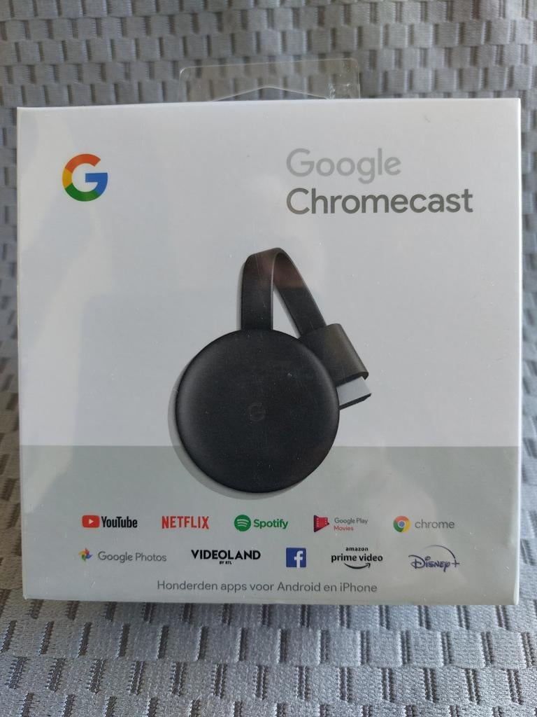>NIEUW< Google Chromecast V3 >NIEUW<, Audio, Tv en Foto, Mediaspelers, Ophalen of Verzenden, Nieuw, HDMI