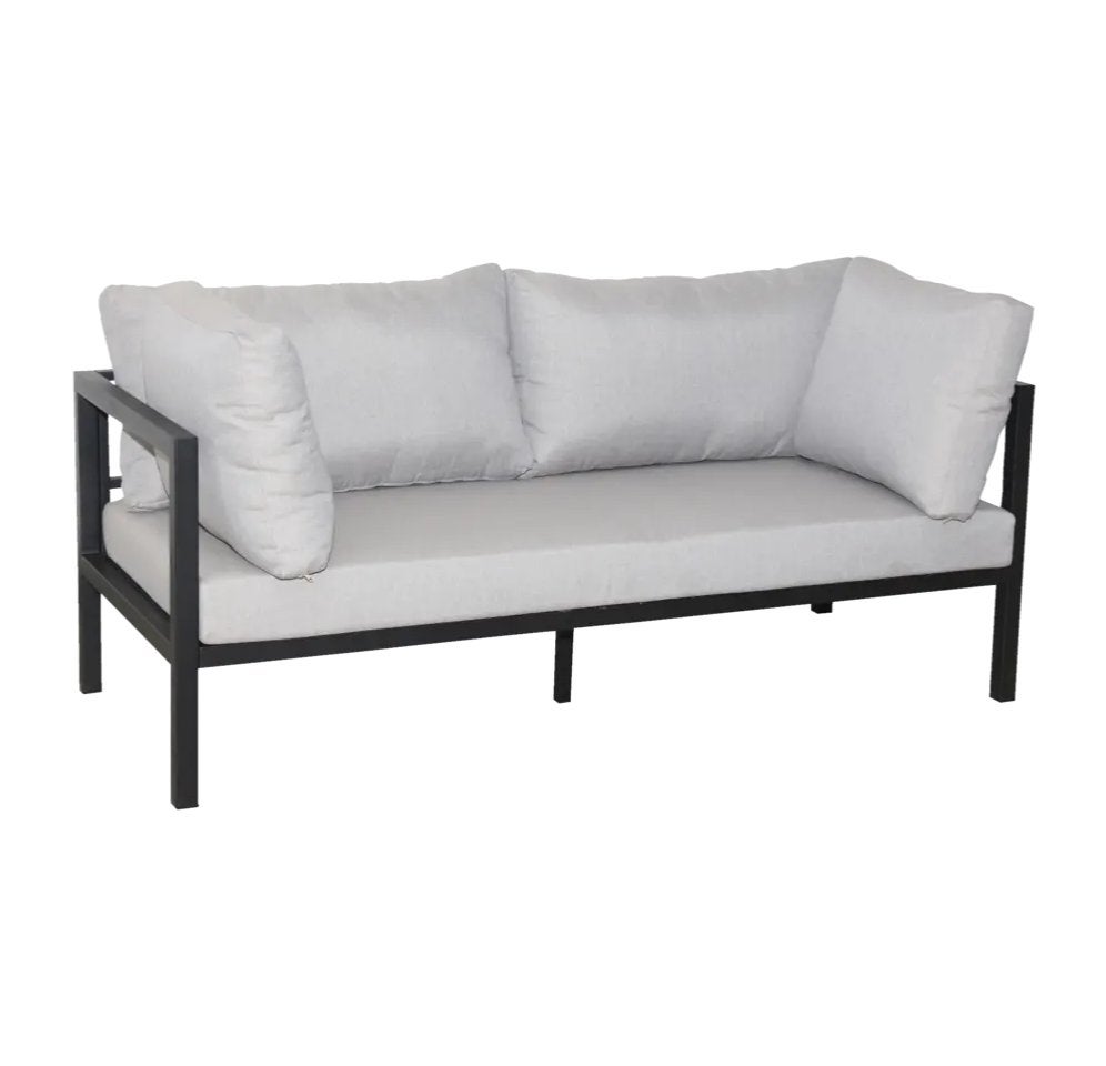 Wakefield 3-zits Loungebank antraciet 175cm breed. Als nieuw, Tuin en Terras, Ophalen, Zo goed als nieuw, Aluminium