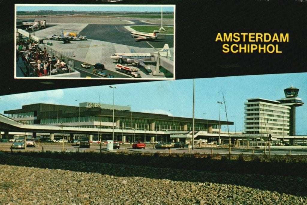 Amsterdam - Schiphol ca. 1970, Ophalen, Gebruikt, Kaart, Foto of Prent