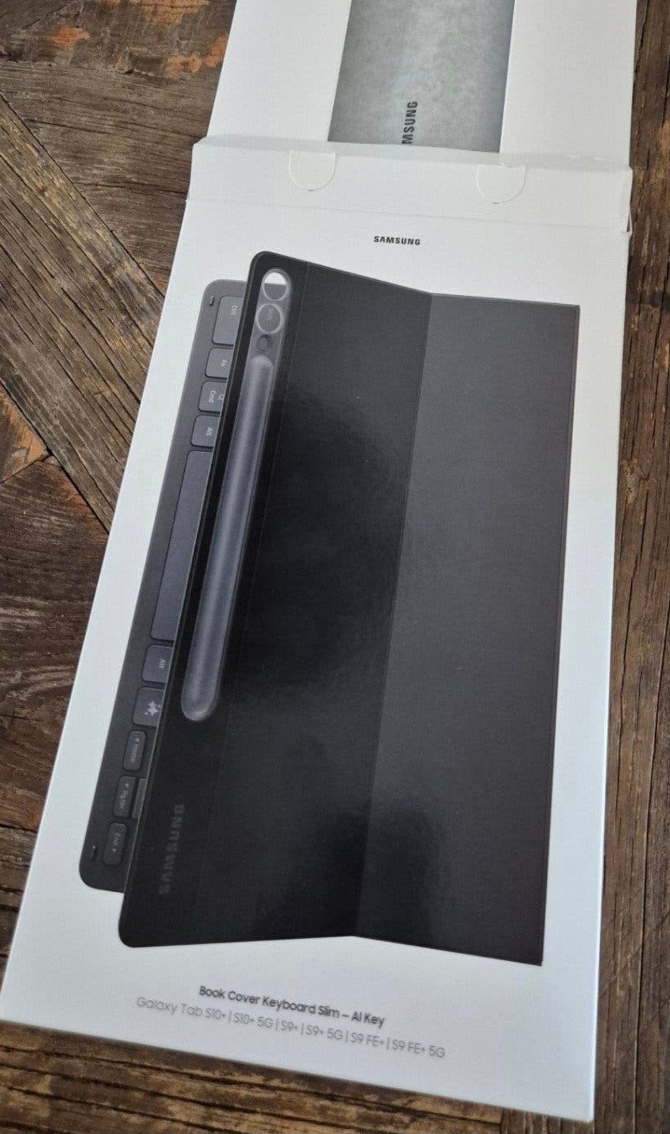 Samsung Galaxy Tab S9 + en S10 + book cover met keyboard, Draadloze ontvanger, Nieuw, Ophalen of Verzenden, Qwerty