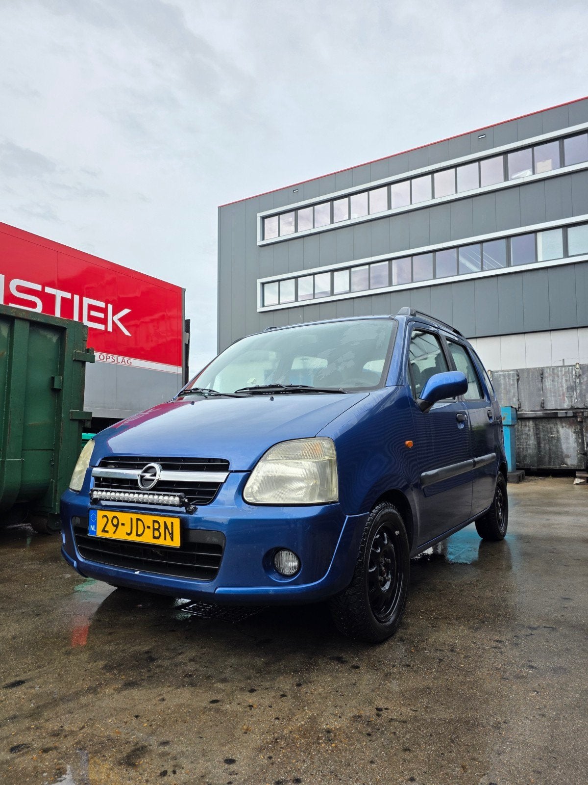 Opel Agila 1.2 I 16V 2002 Blauw, Auto's, Voorwielaandrijving, 15 km/l, 74 pk, Origineel Nederlands