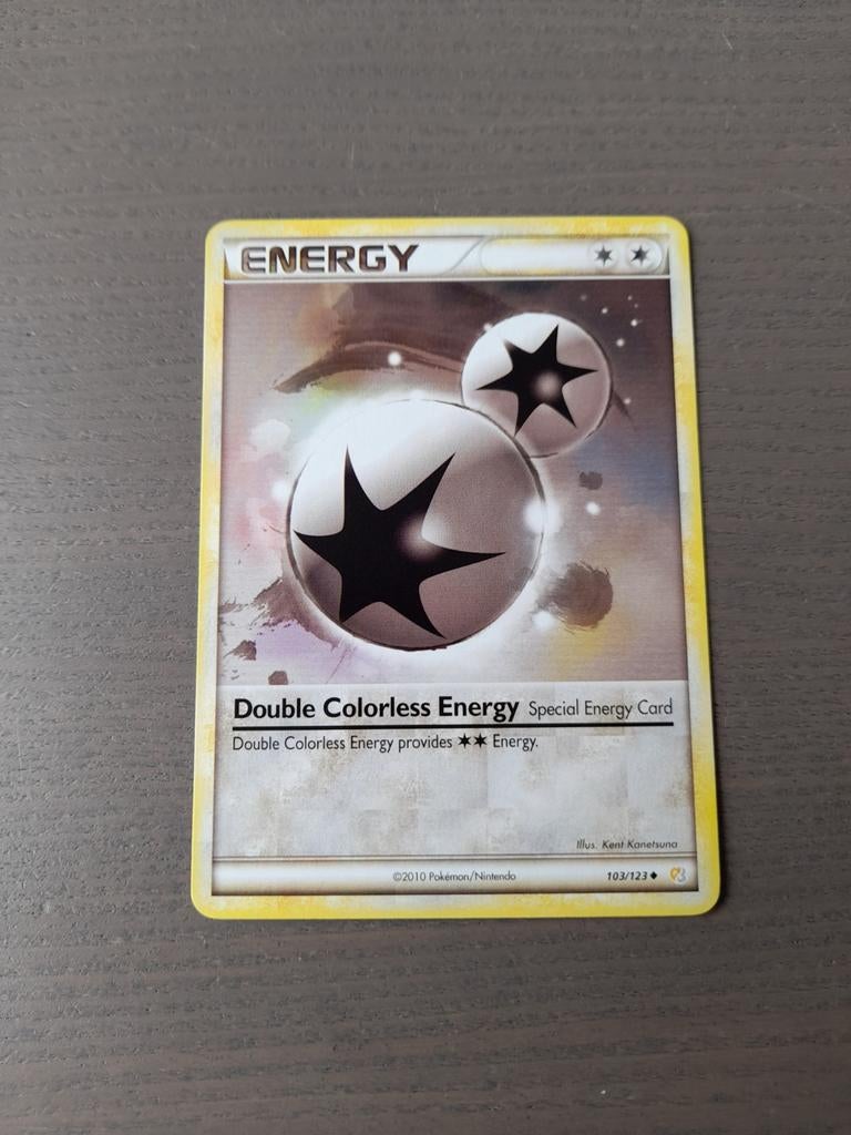 Heartgold & soulsilver 103/123 double colorless energy, Ophalen of Verzenden, Gebruikt, Losse kaart