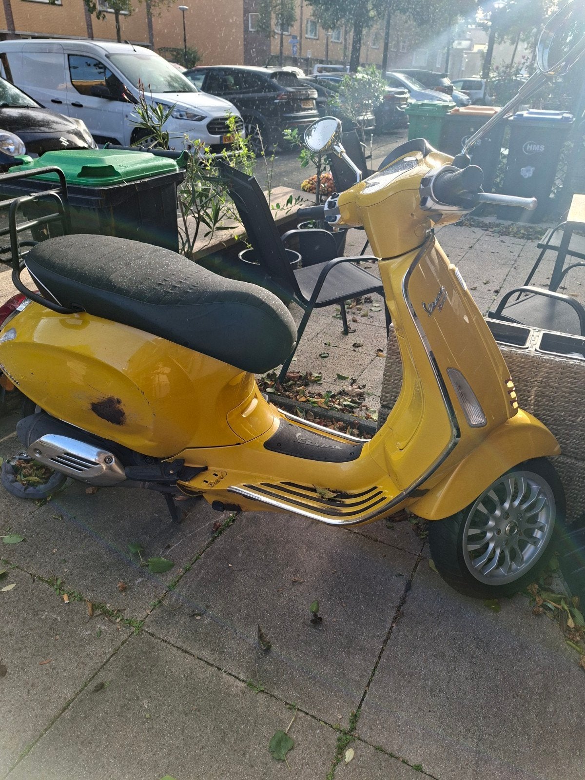 Gele Vespa Sprint 4 T Scooter, Ophalen, Gebruikt, Maximaal 45 km/u, Vespa S
