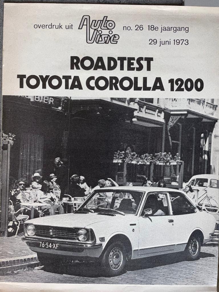 Test van Toyota Corolla 1200, uit AutoVisie 1973, Ophalen of Verzenden, Nieuw, Toyota