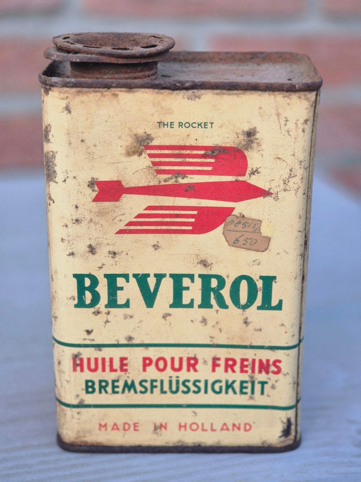 Beverol Brake Fluid Olie Remolie blik Beverwijk, Verzamelen, Ophalen of Verzenden, Gebruikt, Overige