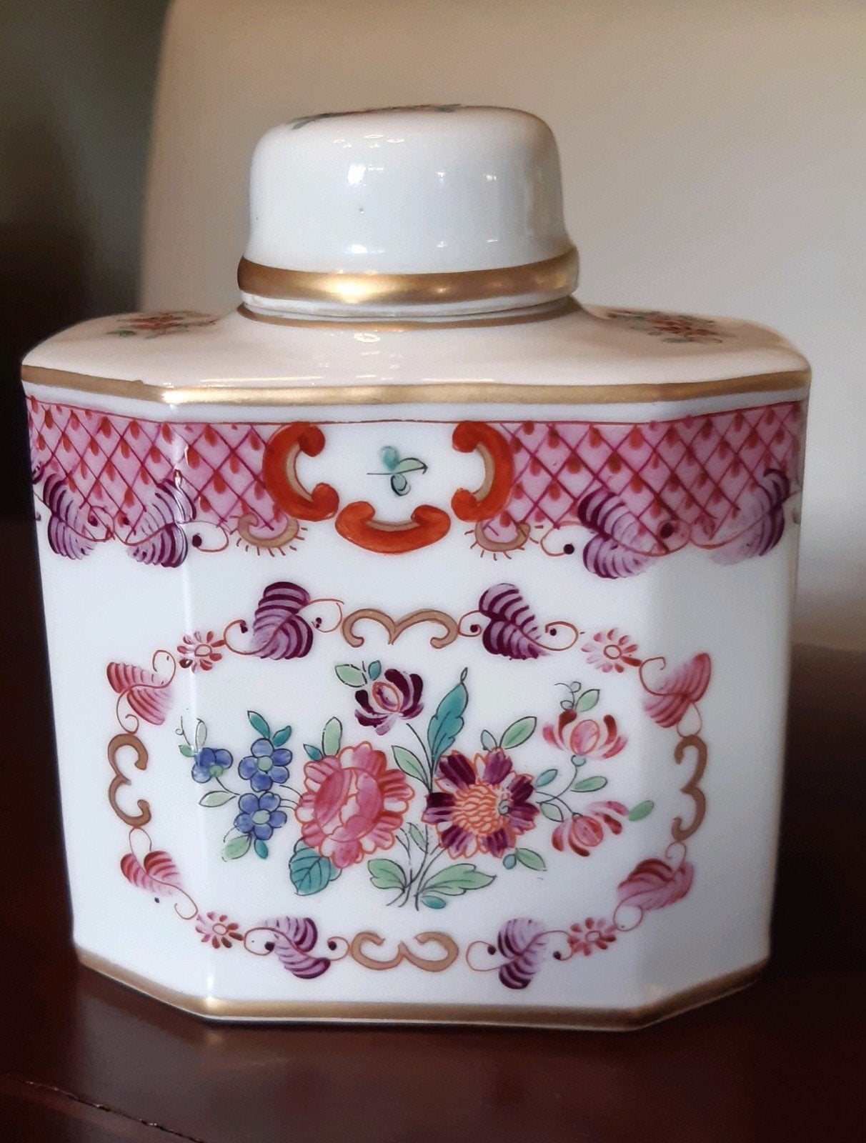 ANTIEKE PORCELAINE THEEDOOS, Antiek en Kunst, Ophalen