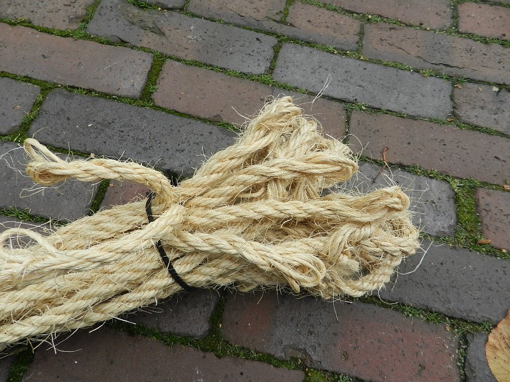 TOUW SISAL KOETOUWEN  8mm 3½mtr. met lus, Ophalen, Nieuw, Overige typen
