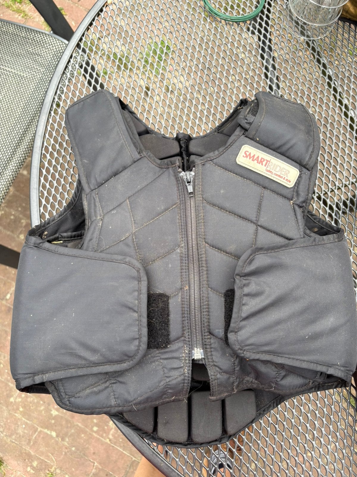 Paardrij veiligheids vest Child M Smart Rider zwart, Dieren en Toebehoren, Gebruikt, Verstelbaar, Ophalen of Verzenden, Bodyprotector