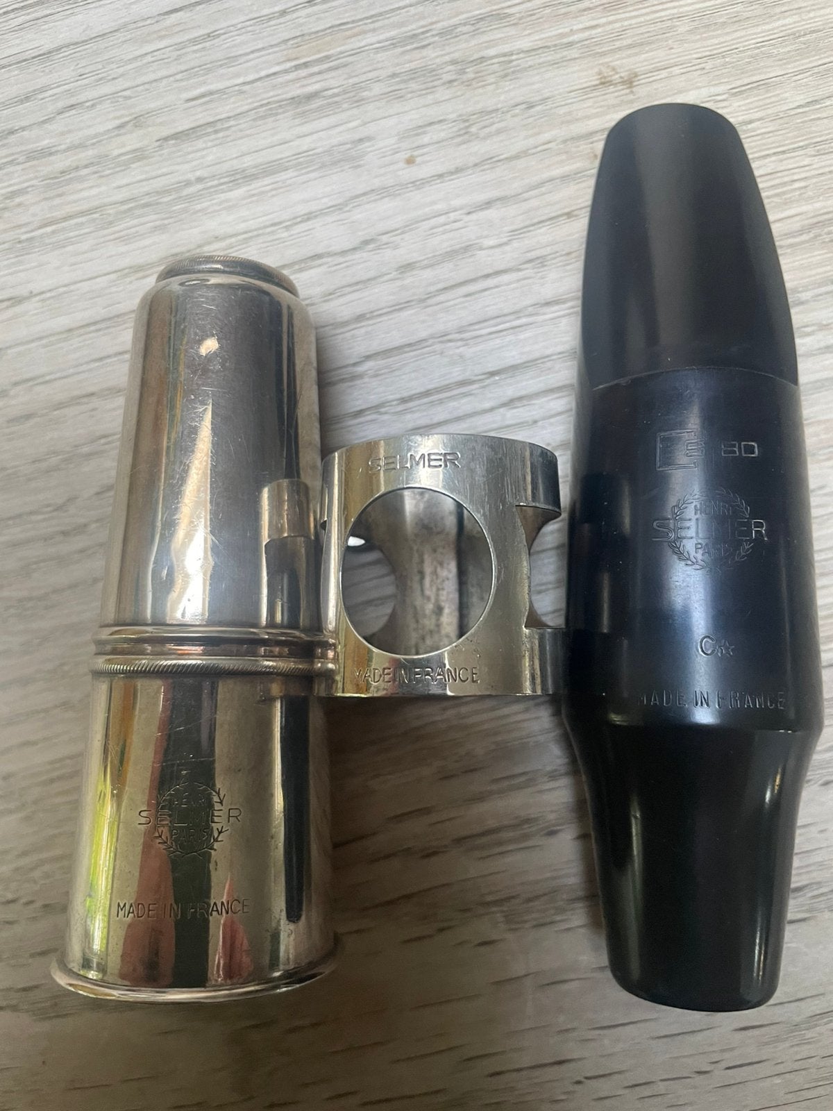Bariton saxofoon mondstuk Selmer, Verzenden, Gebruikt, Bariton